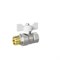 Кран шаровой 1/2'' вн/нар бабочка БЕЛАЯ LD PRIDE 544494