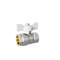 Кран шаровой 1/2'' вн/вн бабочка БЕЛАЯ LD PRIDE 544493