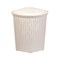 Корзина д/белья с крышкой УГЛОВАЯ 60л  РОТАНГ слоновая кость 544846
