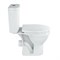 Унитаз-компакт "Рим" белый (гориз, нижн, сид. полип.м/лифт, 2-кн.арм. Oliv) (Rosa) 547491