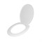 Сиденье для унитаза  белое стандарт Н (пласт. крепл.) ИНКОЭР 542417