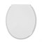 Сиденье для унитаза  белое стандарт Н (пласт. крепл.) ИНКОЭР 542417