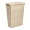 Корзина д/белья "Лофт" узкая с крышкой 50л латте 548251