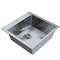 Мойка настол.монтаж 50х50 (3,0) вып 3 1/2  MIXLINE PRO с ФАСКОЙ 20см с сифоном (сатин) 547229