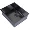 Мойка подст.монтаж 53х43 (3,0) вып 3 1/2  MIXLINE PRO 22см с сифоном (черный графит) 547232