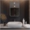 Зеркало MIXLINE "Мальта-3" 550*800 (ШВ) сенсорный выключатель, часы внешней настройки + подогрев 548625