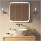Зеркало MIXLINE "Стив-3" 700*685 (ШВ) сенсорный выключатель, часы + подогрев 548631