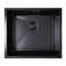 Мойка подст.монтаж 50х44 (3,0) вып 3 1/2  MIXLINE PRO 20см с сифоном (черный графит) 548569