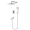 Душевая система термостат  G7107-40 GAPPO лейка "Тропический душ" встраиваемая ХРОМ 549458