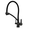 Смеситель для кухни 35к G4398-16 GAPPO гибкий излив, с вых. для питьевого фильтра, ЧЕРНЫЙ 549409