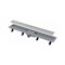 Трап линейный комбинированный Simple APZ10-850M/AG100401850 гор.отвод,решетка в компл., нерж. сталь 550537