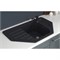 Мойка ML-GMS17 СТАНДАРТ угловая с крылом, черный (308), 780*485*190мм 551151