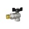 Кран шаровой со сгоном угловой 1/2''  бабочка LD PRIDE 552307