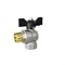 Кран угловой шаровой 1/2'' - 1/2'' вн/нар бабочка LD PRIDE 552306