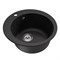 Мойкa ML-GM13 КОМФОРТ круглая, черная (308), 495мм (глуб. чаши 200) 551890