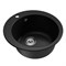 Мойкa ML-GM13 КОМФОРТ круглая, ультра-черная (344), 495мм (глуб. чаши 200) 551898
