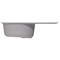 Мойка ML-GM16 КОМФОРТ овальная с крылом, серая (310), 730*460*180мм 551928