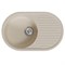 Мойка ML-GM16 КОМФОРТ овальная с крылом, бежевая (328), 730*460*180мм 551929