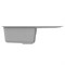 Мойка ML-GM19 КОМФОРТ с крылом, серая (310), 750*500*200мм 551984