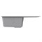 Мойка ML-GM19 КОМФОРТ с крылом, графит (342), 750*500*200мм 551988