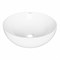 Раковина накладная на столешницу WAVE Round 405*405*140 ш*г*в без перелива,белый,круг 552545