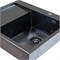 Мойка настол.монтаж 60х50 (3,0) прав. вып 3 1/2  MIXLINE PRO с ФАСКОЙ 20см с сифоном (черный графит) 552929