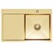 Мойка настол.монтаж 78х50 (3,0) прав. вып 3 1/2  MIXLINE PRO 20см с сифоном (золото) 552919
