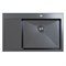 Мойка настол.монтаж 78х50 (3,0) прав. вып 3 1/2  MIXLINE PRO С ФАСКОЙ 20см с сифоном (черный графит) 552923