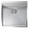 Мойка настол.монтаж 50х50 (3,0) вып 3 1/2  MIXLINE PRO С ФАСКОЙ 20см с сифоном (сатин НАНО декор) 552930