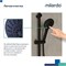 Лейка для душа Milardo ILS5FBRM18 "Ideal Spa" D111мм, 5 режимов, ЧЕРНЫЙ матовый, коробка 554660
