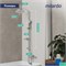 Душевой гарнитур Milardo ILSSB3FM76 "Ideal Spa" 819-1139мм, Тропич. душ,лейка д/душа, мыльница,ХРОМ 554667