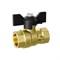 Кран д/маном шаровой 1/2''вн - 1/2''вн с бабочкой, со спуском РУ40 LD PRIDE 554760
