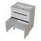 Тумба д/ванной "Лайн-60" 1 ящик под раковину Фостер 60 (Kirovit)/Fest-60 (Sanita Lux) (ПВХ) 555462