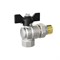 Кран шаровой со сгоном угловой 3/4''  бабочка LD PRIDE 555721