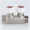 Коллектор 1''x3/4'' (евроконус) с регулировочными вентилями для подачи водоснабжения VALTEC (2 вых) 555740