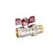 Кран шаровой со сгоном 1/2'' бабочка TEMPER 556003
