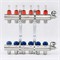 Колл.группа 1" х 6 вых 3/4" с расходомерами и термостатическими вентилями 880429