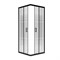 Душ.ограждение City Trend Black 900*900*1850 квадрат (стекло 4мм текстур, черн.ал.проф, без поддона) 556641