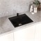 Мойкa ML-GMU03 УЛЬТРА прямоугольная, черный камень, 490*420 мм (глуб. чаши 170) 556720