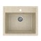 Мойкa ML-GMU04 УЛЬТРА прямоугольная, бежевый камень, 565*495 мм (глуб. чаши 175) 556724