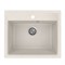 Мойкa ML-GMU04 УЛЬТРА прямоугольная, белый камень, 565*495 мм (глуб. чаши 175) 556722