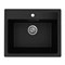 Мойкa ML-GMU04 УЛЬТРА прямоугольная, черный камень, 565*495 мм (глуб. чаши 175) 556721
