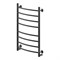 Полотенцесушитель MIXLINE CAPELLA  80х50 (таймер, 318 Вт, 8 перекладин) электрический ЧЕРНЫЙ 556412
