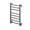 Полотенцесушитель MIXLINE FORTUNE  80х50 (таймер, 425 Вт, 8 перекладин) электрический ЧЕРНЫЙ 556380