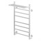 Полотенцесушитель MIXLINE VEGA  80х50 (таймер, 382Вт, 7 перекладин + ПОЛКА) электрический БЕЛЫЙ 556425
