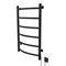 Полотенцесушитель MIXLINE CAPELLA  80х50 (таймер, 253 Вт, 6 перекладин) электрический ЧЕРНЫЙ 556347