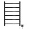 Полотенцесушитель MIXLINE CAPELLA  80х50 (таймер, 253 Вт, 6 перекладин) электрический ЧЕРНЫЙ 556347