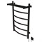 Полотенцесушитель MIXLINE CAPELLA  80х50 (таймер, 336Вт, 5 перекладин + ПОЛКА) электрический ЧЕРНЫЙ 556353