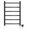 Полотенцесушитель MIXLINE CAPELLA  80х50 (таймер, 336Вт, 5 перекладин + ПОЛКА) электрический ЧЕРНЫЙ 556353
