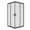 Душ.ограждение City Trend Black 1000*1000*1850 квадрат (стекло 6мм прозр, черн.ал.проф,без поддона) 556682